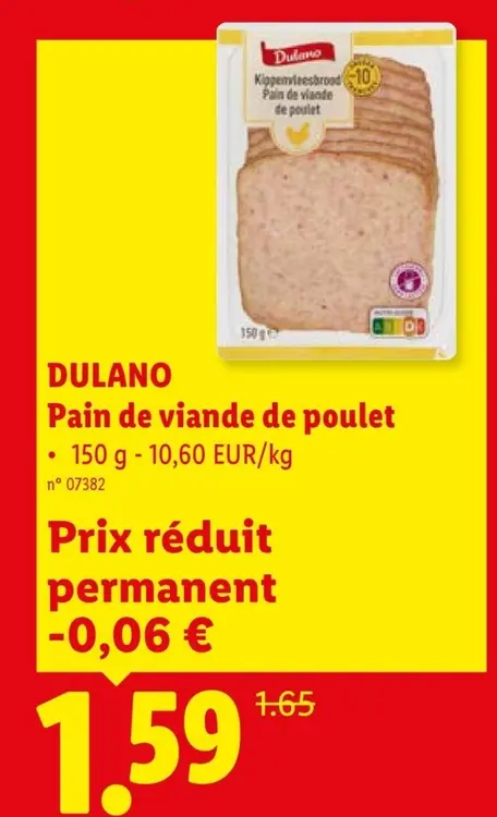 Offre: Pain de viande de poulet