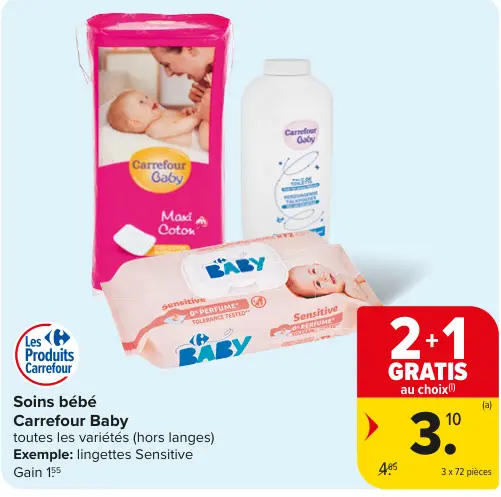 Offre: Soins bébé