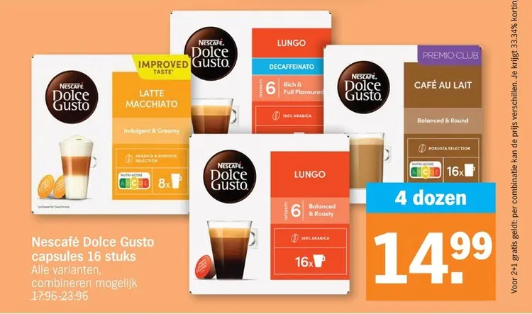 Promotie: Nescafé Dolce Gusto capsules