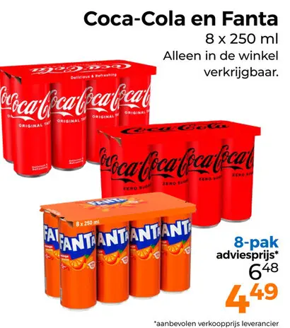Aanbieding: Coca-Cola en Fanta