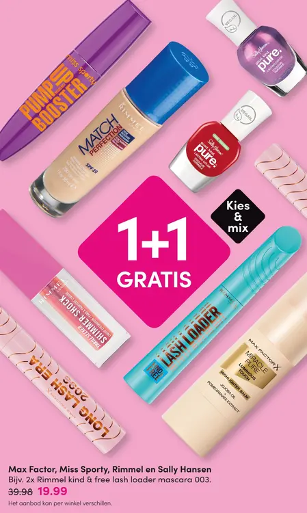 Aanbieding: Mac facor, Miss sporty, Rimmel en Sally Hansen