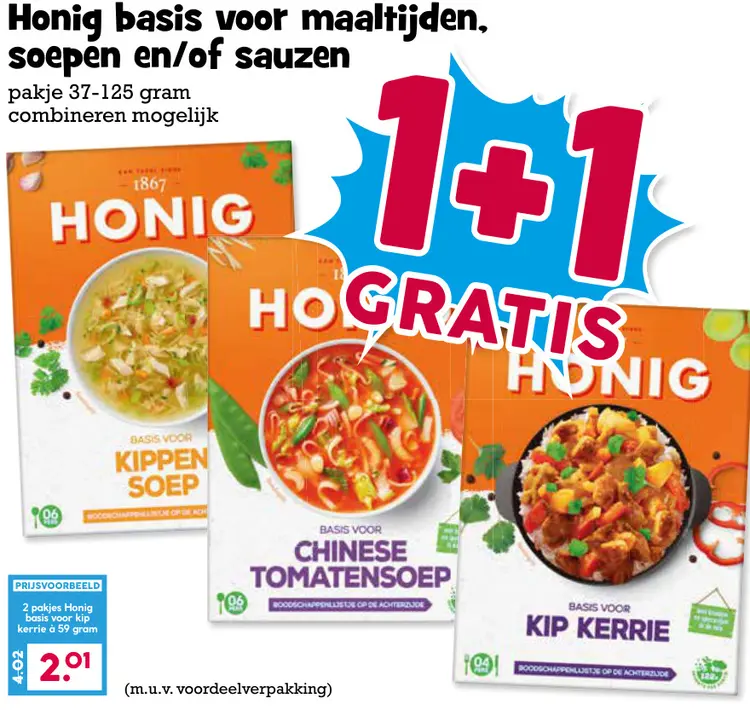 Aanbieding: Basis voor maaltijden, soepen en/of sauzen
