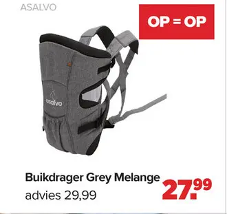 Aanbieding: Buikdrager Grey Melange