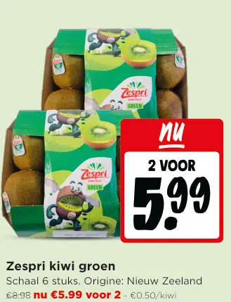 Promotie: Kiwi groen