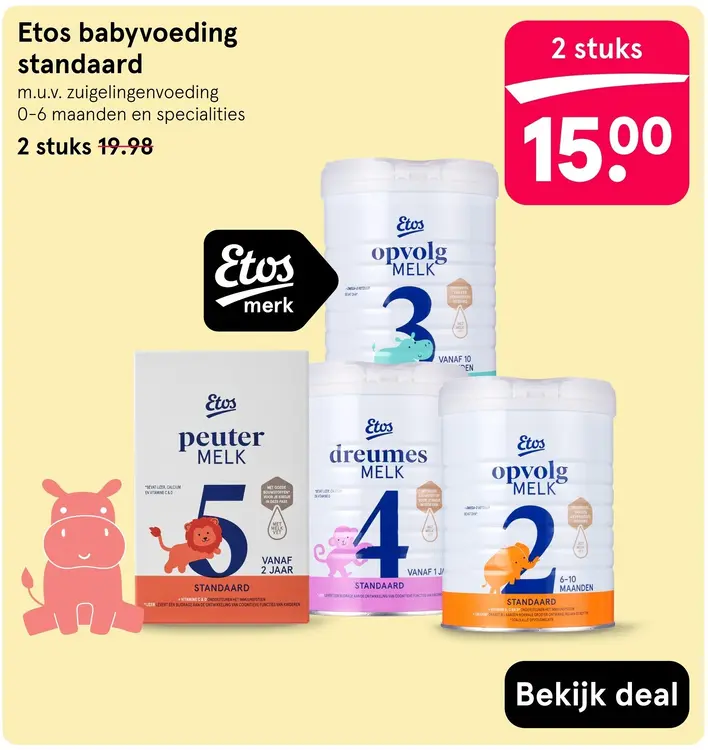 Aanbieding: Babyvoeding standaard