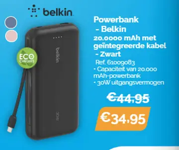 Aanbieding: Powerbank - Belkin