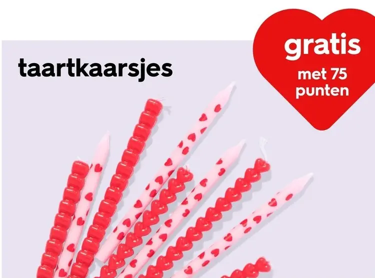 Promotie: Taartkaarsjes