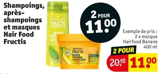 Offre: Shampoings, après-shampoings et masques Hair Food