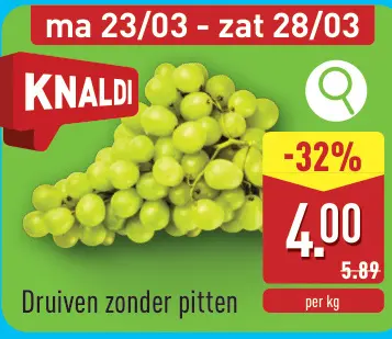 Promotie: Druiven zonder pitten