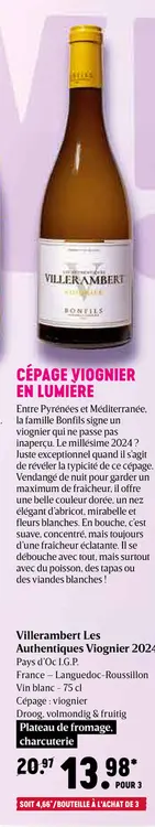 Offre: Les Authentiques Viognier 2024