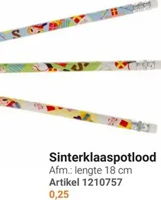 Aanbieding: Sinterklaaspotlood