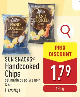 Offre: SUN SNACKS® Handcooked Chips