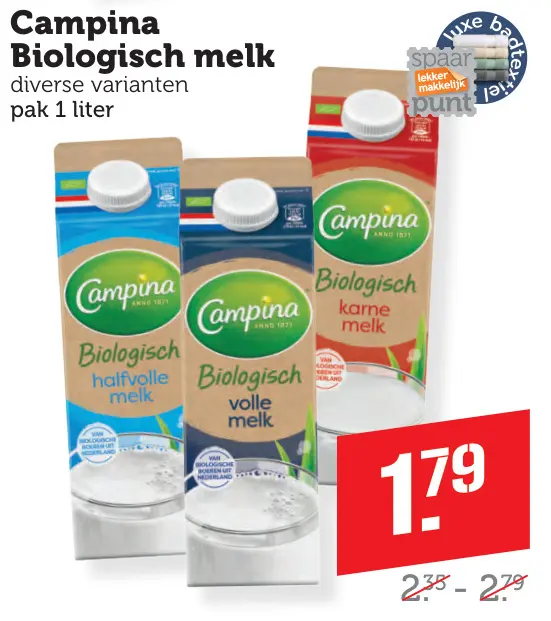 Aanbieding: Biologisch melk
