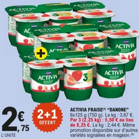Offre: Activia fraise