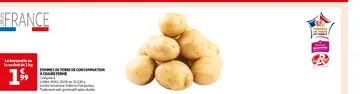 Offre: POMMES DE TERRE DE CONSOMMATION À CHAIRE FERM
