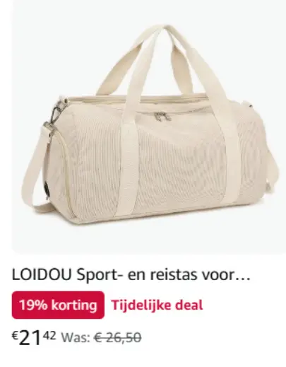Promotie: LOIDOU Sport- en reistas