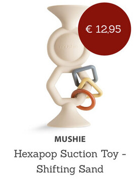 Aanbieding: Mushie Hexapop Suction Toy