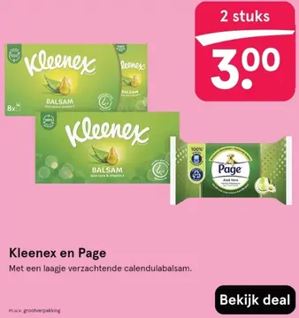 Aanbieding: Kleenex en Page