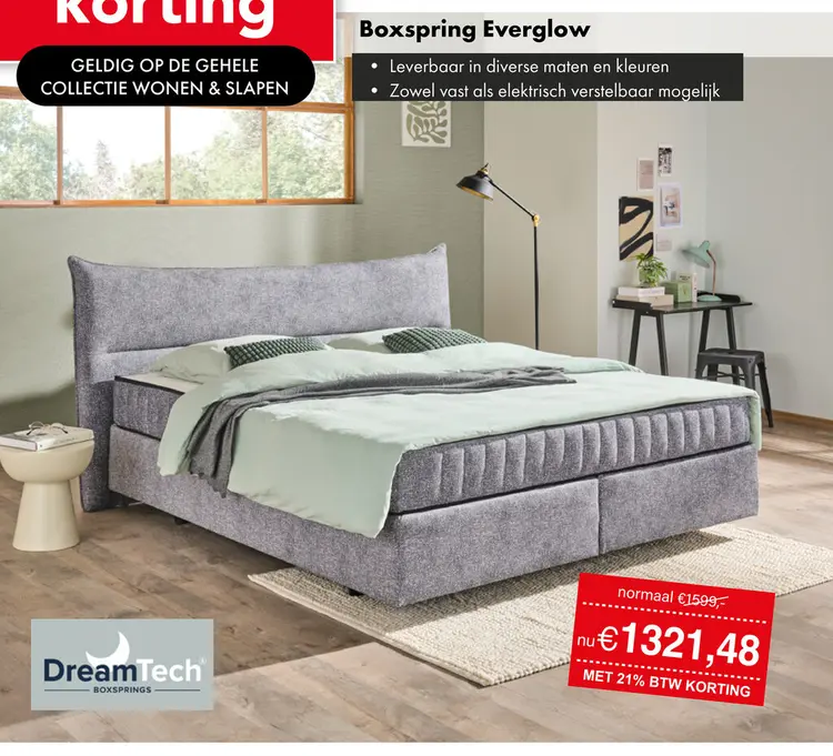 Promotie: Everglow boxspring