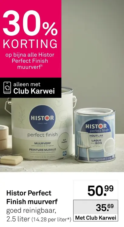 Aanbieding: Bijna alle Perfect Finish muurverf