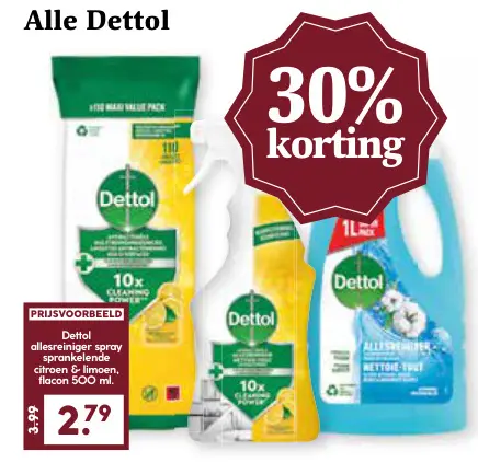 Aanbieding: Dettol allesreiniger spray sprankelende citro