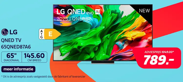 Aanbieding: LG QNED EVO 65QNED87A6 (2025)