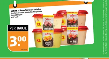 Aanbieding: Johma XL brood en toast salades