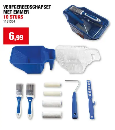 Promotie: Verfgereedschapsset met emmer