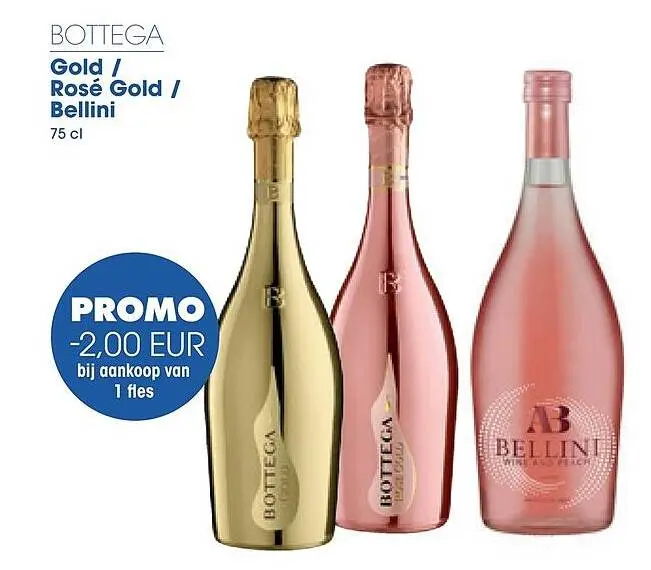 Promotie: Gold / Rosé Gold / Bellini