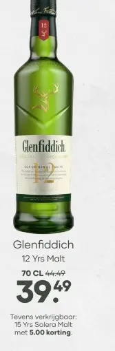 Aanbieding: Glenfiddich 12 Yrs Malt