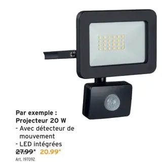 Offre: Projecteur 20 W
