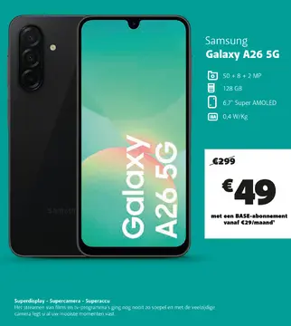 Aanbieding: Samsung Galaxy A26 5G