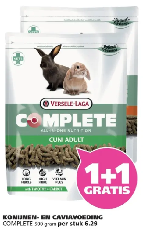Aanbieding: Konijnen- en caviavoeding complete