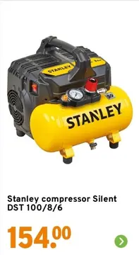 Aanbieding: Stanley compressor Silent DST 100/8/6