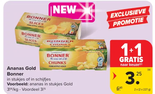 Promotie: Ananas Gold