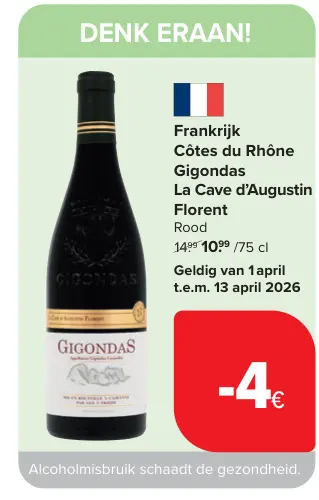 Promotie: Gigondas La Cave d'Augustin Florent
