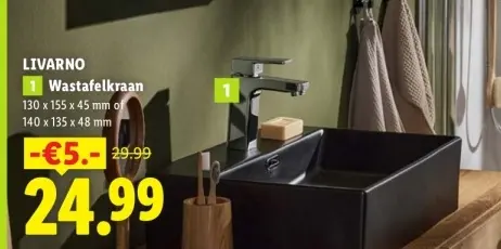Aanbieding: Wastafelkraan