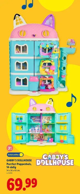 Promotie: GABBY'S DOLLHOUSE Purrfect Poppenhuis