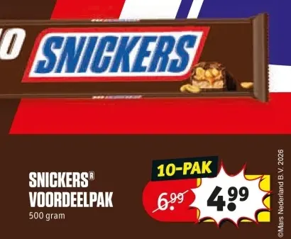 Aanbieding: Snickers