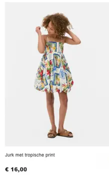 Aanbieding: Jurk met tropische print