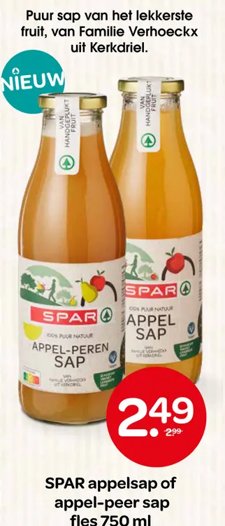 Aanbieding: Appelsap of Appel-Peren Sap