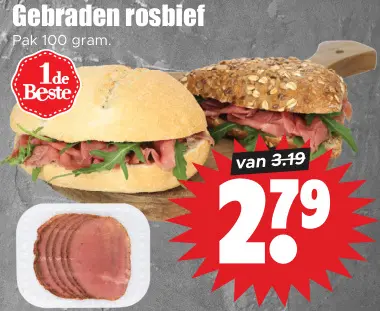 Aanbieding: Gebraden rosbief