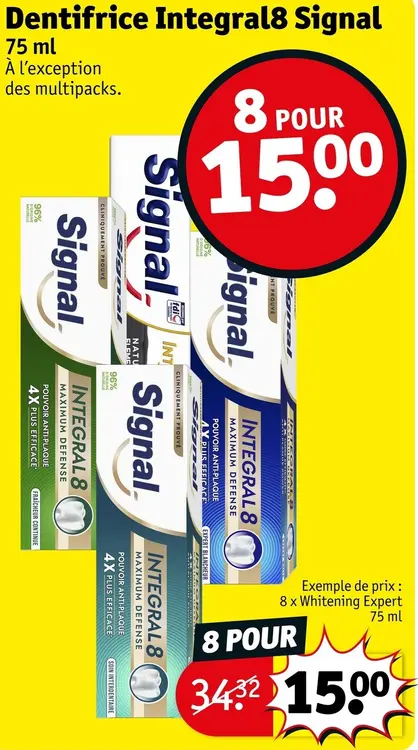 Offre: Dentifrice Integral8