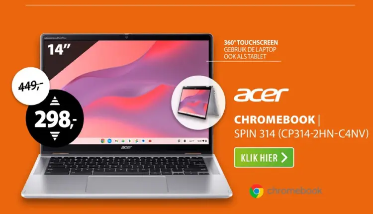 Aanbieding: Chromebook | spin 314 (cp314-2hn-c4nv)