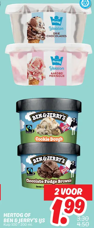 Aanbieding: Hertog of Ben & Jerry's ijs