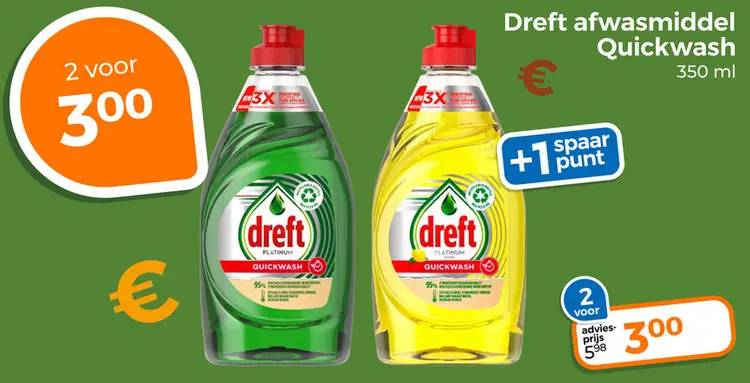 Aanbieding: Afwasmiddel Quickwash