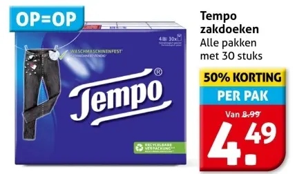 Aanbieding: Tempo zakdoeken