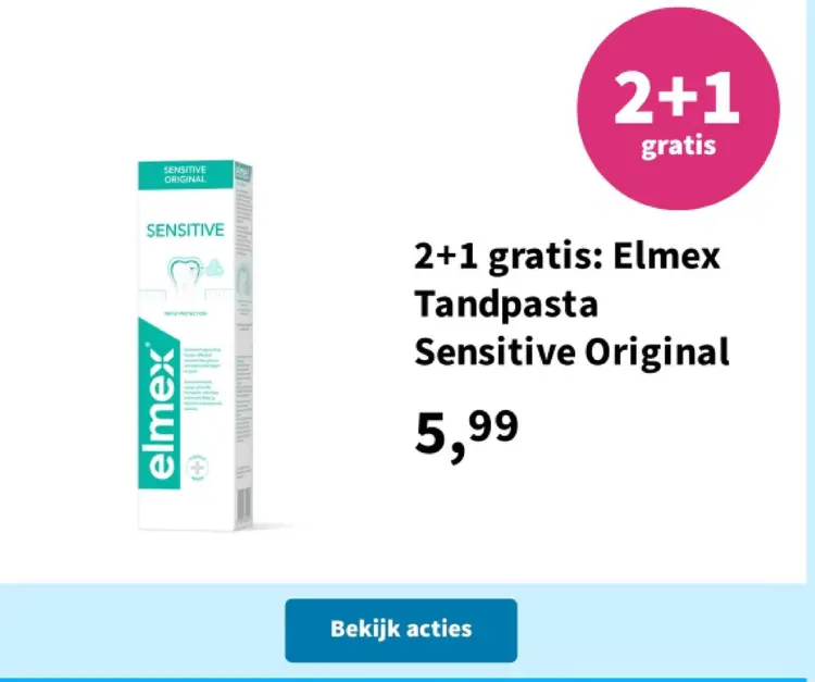 Aanbieding: Elmex Tandpasta Sensitive Original