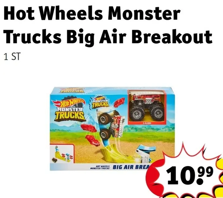 Offre: Hot Wheels Monster Trucks Big Air Breakout