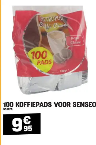 Promotie: Koffiepads voor senseo